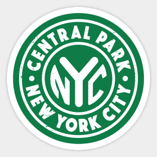 Vintage Central Park Badge Sticker